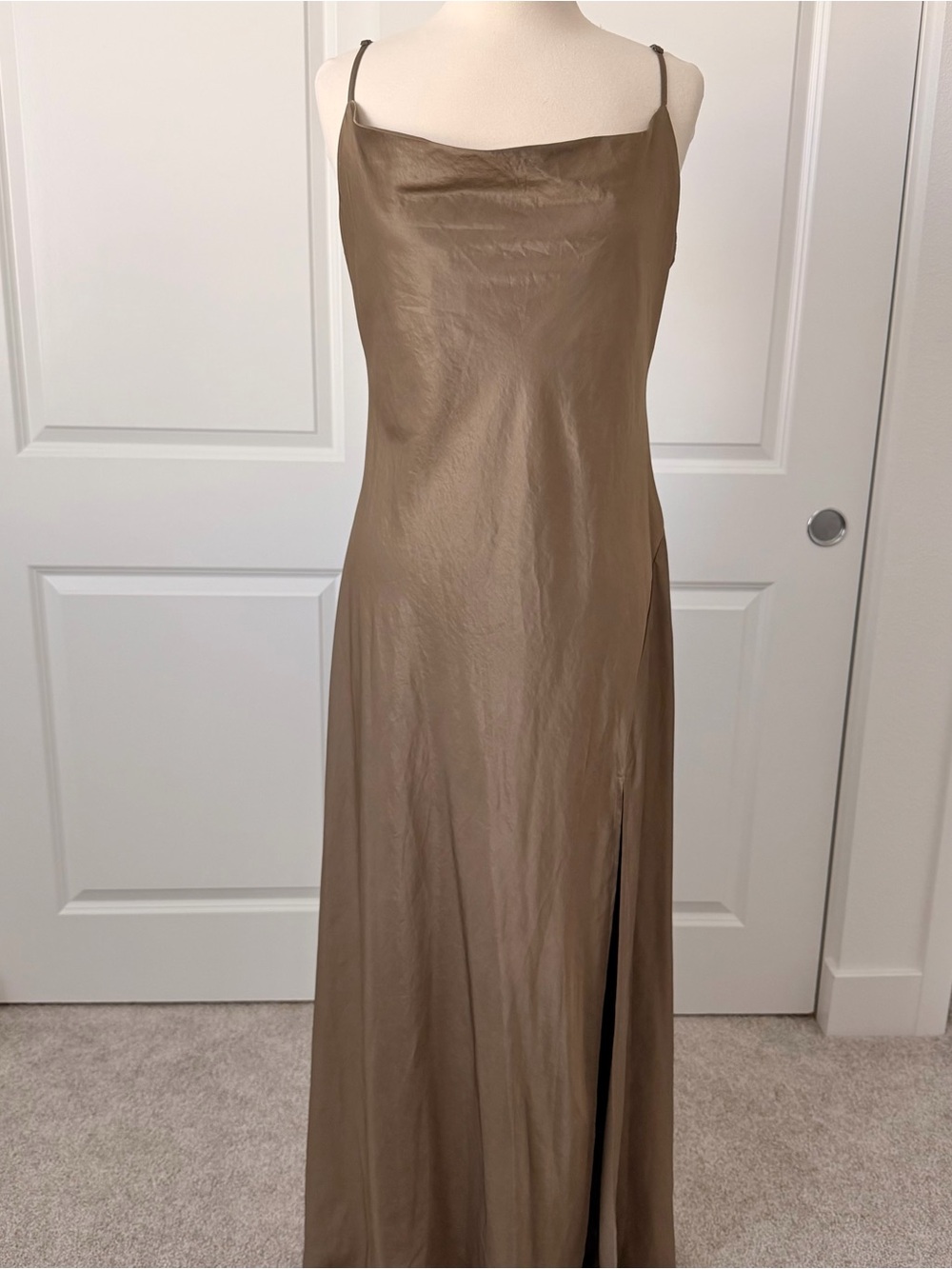 TOV Noir Slip Dress